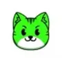 green cat