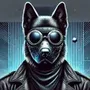 shiba inu black dog