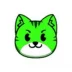 green cat