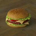floor cheese burger