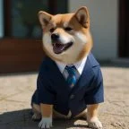 blue tuxedo shiba