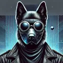 shiba inu black dog
