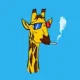 Smoking giraffe